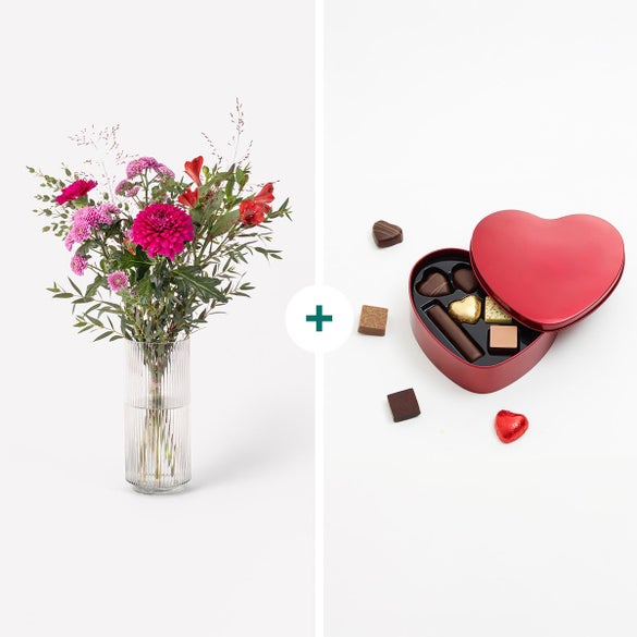 Juledrøm med hjerte med chokolade